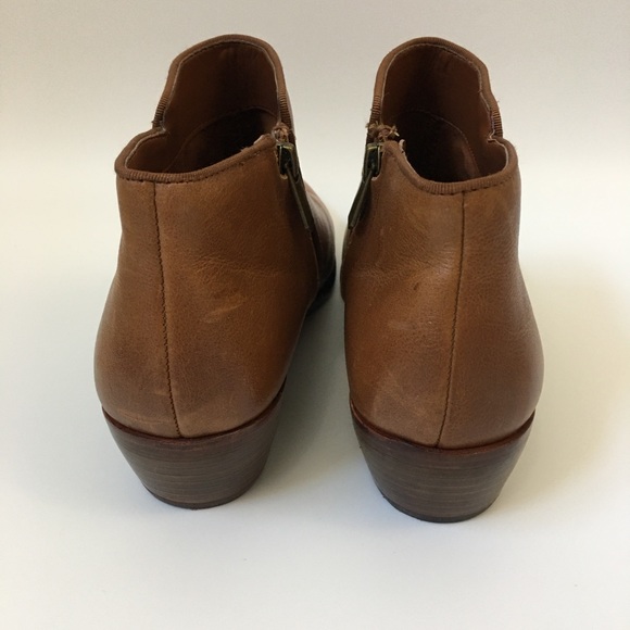 Sam Edelman Brown Leather Ankle Boots Size 8 - Picture 4 of 11